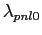 $ \lambda _{pnl0}$
