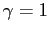 $ \gamma=1$
