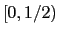 $ [0,1/2)$