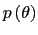 $ p\left( \theta\right) $