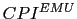$ {\small CPI}^{EMU}$