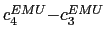 $ {\small c}_{4}^{EMU}{\small -c}_{3}^{EMU}$