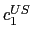 $ c_{1}^{US}$
