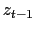 $ z_{t-1}$