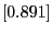 $[0.891]$