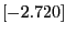 $[-2.720]$