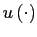 $ u\left( \cdot\right) $