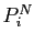 $ P_{i}^{N}$