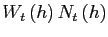 $ W_{t}\left( h\right) N_{t}\left( h\right) $