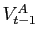 $ V^{A}_{t-1}$
