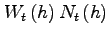 $W_{t}\left( h\right) N_{t}\left( h\right) $