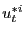 $ u_{t}^{\ast i}$