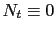 $ N_{t}\equiv0 $