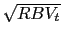 $ \sqrt{RBV_{t}}$