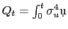 $ Q_{t}=\int_{0}^{t} \sigma_{u}^{4} \d u$