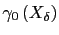 $ \gamma_{0}\left( X_{\delta}\right) $