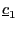 $ \underline{c}_{1} $