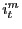 $ i_{t}^{m}$