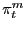 $ \pi_{t}^{m}$