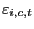 $ \varepsilon_{i,c,t }$