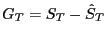 $ G_{T} =S_{T} -\hat{S}_{T} $