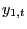 $ y_{1,t} $