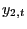 $ y_{2,t} $