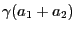 $ \gamma(a_{1} + a_{2})$