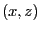 $ (x,z)$