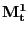 $ \mathbf{M^{1}_{t}}$
