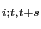 $ _{i;t,t+s}$