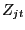 $ Z_{jt }$