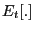 $ E_{t }[.]$