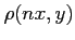 $ \rho(nx,y)$