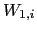 $ W_{1,i}$