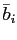 $ \bar{b}_{i}$
