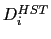 $ D_{i}^{HST}$