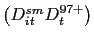 $ \left( D_{it}^{sm}D_{t}^{97+}\right) $