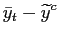 $\displaystyle \bar{y}_{t}-\widetilde{y}^{c}$
