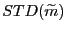 $ STD(\widetilde{m})$