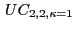 $ \, UC_{2,2,\kappa=1}$