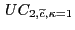 $ \, UC_{2,\widetilde{c},\kappa=1}$