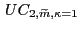 $ \, UC_{2,\widetilde {m},\kappa=1}$