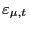 $ \varepsilon_{\mu,t}$