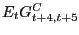 $ E_{t} G_{t+4,t+5}^{C} $