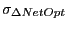$ \sigma_{\Delta NetOpt} $