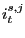 $ i_{t}^{s,j}$