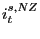$ i_{t}^{s,NZ}$