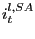 $ i_{t}^{l,SA}$
