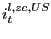$ i_{t}^{l,zc,US}$